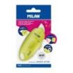 Milan Serie Acid Capsule Cutter de Hoja Ceramica Reemplazable - Tamaño Bolsillo - Diseño Ergonomico - Sistema de Bloqueo - Color Amarillo