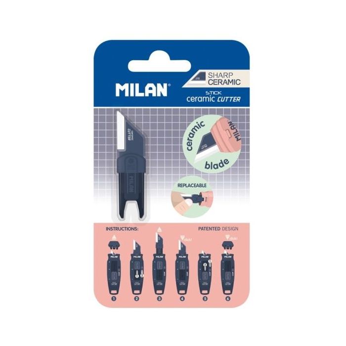 Milan Coleccion 430 Hoja Ceramica Reemplazable para Cuter Stick