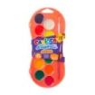 Carioca Acuarell Neon Pack de 12 Acuarelas en Pastillas de Ø 30mm - Brillantes - Facilmente Mezclables - Colores Neon Surtidos