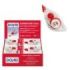 Dohe Expositor de 24 Cintas Correctoras - Aplicacion Limpia y Precisa - Rapida Cobertura - Cuerpo de Plastico Transparente - Tapa Protectora