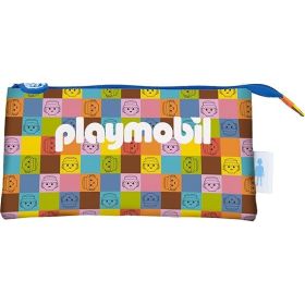 Dohe Playmobil Unite As One Portatodo Triple - Cierre Doble con Cremallera y Tirador de Goma