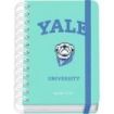 Dohe Yale Dog Agenda Escolar 25/26 Espiral Wire?o A6 - Dia Pagina - Papel 80g/m2 - 4 Hojas de Pegatinas - Cubierta de Carton Plastificado - Cierre con Goma Elastica