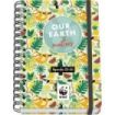 Dohe WWF Tropic Agenda Escolar 25/26 Espiral Wire?o A5 - Semana Vista - Papel 80g/m2 - 4 Hojas de Pegatinas - Cubierta de Carton Plastificado - Cierre con Goma Elastica