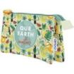 Dohe WWF Tropic Portatodo Triple - Cierre Doble con Cremallera y Tirador de Goma