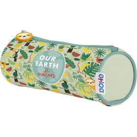 Dohe WWF Tropic Portatodo Simple Redondo - Cierre con Cremallera y Tirador de Goma