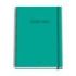 Dohe Colour Vives Cuaderno Espiral A4 100 Hojas Microperforadas Cuadricula 5mm - Tapa Dura Carton Forrado - Cierre de Goma - Bandas de Color - Color Verde