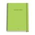 Dohe Colour Vives Cuaderno Espiral A4 100 Hojas Microperforadas Cuadricula 5mm - Tapa Dura Carton Forrado - Cierre de Goma - Bandas de Color - Color Verde Lima