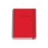 Dohe Colour Vives Cuaderno Espiral A5 100 Hojas Cuadricula 5mm - Tapa Dura Impresa a todo Color y Plastificada en Brillo - Bandas de Color - Cierre de Goma - Color Rojo