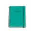 Dohe Colour Vives Cuaderno Espiral A5 100 Hojas Cuadricula 5mm - Tapa Dura Impresa a todo Color y Plastificada en Brillo - Bandas de Color - Cierre de Goma - Color Verde