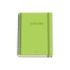 Dohe Colour Vives Cuaderno Espiral A5 100 Hojas Cuadricula 5mm - Tapa Dura Impresa a todo Color y Plastificada en Brillo - Bandas de Color - Cierre de Goma - Color Verde Lima