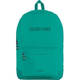 Dohe Daypack Colour Vibes Mochila Escolar - Varios Compartimentos - Asa Superior - Tirantes Acolchados y Ajustables - Fabricada en Poliester - Color Verde