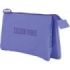 Dohe Colour Vibes Portatodo Triple - Cierre Doble con Cremallera y Tirador de Goma - Color Morado