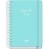 Dohe Serenity Agenda Escolar 25/26 Espiral Wire?o A5 - Semana Vista - Papel 80g/m2 - 4 Hojas de Pegatinas - Cubierta de Carton Plastificado - Cierre con Goma Elastica - Color Verde