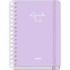 Dohe Serenity Agenda Escolar 25/26 Espiral Wire?o A5 - Semana Vista - Papel 80g/m2 - 4 Hojas de Pegatinas - Cubierta de Carton Plastificado - Cierre con Goma Elastica - Color Morado