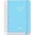 Dohe Serenity Agenda Escolar 25/26 Espiral Wire?o A6 - Dia Pagina - Papel 80g/m2 - 4 Hojas de Pegatinas - Cubierta de Carton Plastificado - Cierre con Goma Elastica - Color Azul