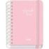 Dohe Serenity Agenda Escolar 25/26 Espiral Wire?o A6 - Dia Pagina - Papel 80g/m2 - 4 Hojas de Pegatinas - Cubierta de Carton Plastificado - Cierre con Goma Elastica - Color Rosa