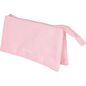 Dohe Serenity Portatodo Triple - Cierre Doble con Cremallera y Tirador de Goma - Color Rosa
