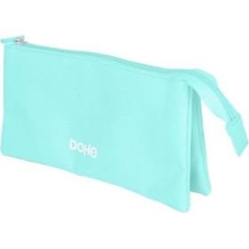 Dohe Serenity Portatodo Triple - Cierre Doble con Cremallera y Tirador de Goma - Color Verde
