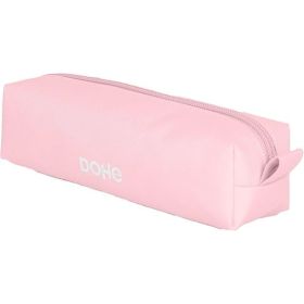 Dohe Serenity Portatodo Cuadrado - Cierre con Cremallera y Tirador de Goma - Color Rosa