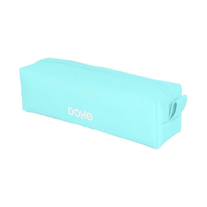 Dohe Serenity Portatodo Cuadrado - Cierre con Cremallera y Tirador de Goma - Color Verde