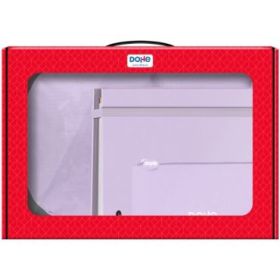 Dohe Serenity Pack de Mochila + Carpeta A4 Recambio + Portatodo Triple - Todo en un Maletin Perfecto para Regalo - Color Morado