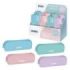 Dohe Serenity Expositor con 8 Portatodos Simples de Silicona - Cierre con Cremallera y Tirador de Goma - Colores Surtidos