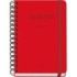 Dohe Colour Vibes Agenda Escolar 25/26 Espiral Wire?o A5 - Semana Vista - Papel 80g/m2 - 4 Hojas de Pegatinas - Cubierta de Carton Plastificado - Cierre con Goma Elastica - Color Rojo