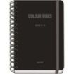 Dohe Colour Vibes Agenda Escolar 25/26 Espiral Wire?o A5 - Semana Vista - Papel 80g/m2 - 4 Hojas de Pegatinas - Cubierta de Carton Plastificado - Cierre con Goma Elastica - Color Negro
