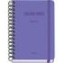 Dohe Colour Vibes Agenda Escolar 25/26 Espiral Wire?o A5 - Semana Vista - Papel 80g/m2 - 4 Hojas de Pegatinas - Cubierta de Carton Plastificado - Cierre con Goma Elastica - Color Morado
