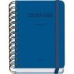 Dohe Colour Vibes Agenda Escolar 25/26 Espiral Wire?o A6 - Dia Pagina - Papel 80g/m2 - 4 Hojas de Pegatinas - Cubierta de Carton Plastificado - Cierre con Goma Elastica - Color Azul
