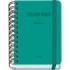 Dohe Colour Vibes Agenda Escolar 25/26 Espiral Wire?o A6 - Dia Pagina - Papel 80g/m2 - 4 Hojas de Pegatinas - Cubierta de Carton Plastificado - Cierre con Goma Elastica - Color Verde