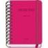 Dohe Colour Vibes Agenda Escolar 25/26 Espiral Wire?o A6 - Dia Pagina - Papel 80g/m2 - 4 Hojas de Pegatinas - Cubierta de Carton Plastificado - Cierre con Goma Elastica - Color Rosa