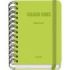 Dohe Colour Vibes Agenda Escolar 25/26 Espiral Wire?o A6 - Dia Pagina - Papel 80g/m2 - 4 Hojas de Pegatinas - Cubierta de Carton Plastificado - Cierre con Goma Elastica - Color Verde Lima