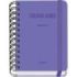 Dohe Colour Vibes Agenda Escolar 25/26 Espiral Wire?o A6 - Dia Pagina - Papel 80g/m2 - 4 Hojas de Pegatinas - Cubierta de Carton Plastificado - Cierre con Goma Elastica - Color Morado