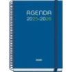 Dohe Logic Agenda Escolar 25/26 Espiral A5 - Semana Vista - Papel 70g/m2 - 4 Hojas de Pegatinas - Cubierta de Carton Plastificado - Cierre con Goma Elastica