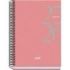 Dohe System Agenda Escolar 25/26 Espiral A5 - Semana Vista - Papel 70g/m2 - Cubierta de Carton Plastificado - Color Rosa