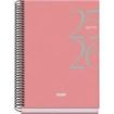 Dohe System Agenda Escolar 25/26 Espiral A5 - Semana Vista - Papel 70g/m2 - Cubierta de Carton Plastificado - Color Rosa