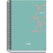 Dohe System Agenda Escolar 25/26 Espiral A5 - Semana Vista - Papel 70g/m2 - Cubierta de Carton Plastificado - Color Verde