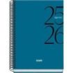 Dohe System Agenda Escolar 25/26 Espiral A5 - Dia Pagina - Papel 70g/m2 - Cubierta de Carton Plastificado - Color Azul
