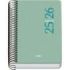 Dohe Esencial Agenda Escolar 25/26 Espiral A6 - Dia Pagina - Papel 70g/m2 - Cubierta en Polipropileno - Color Verde