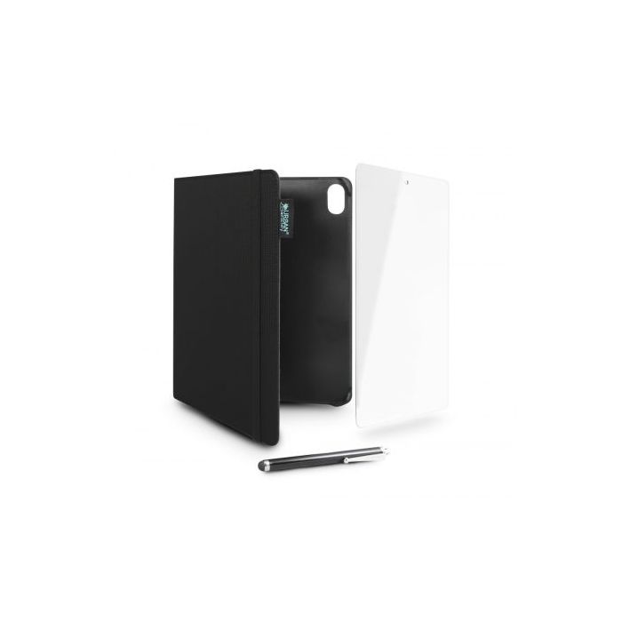 Urban Factory Greenee Pack Funda, Lapiz y Cristal Templado para Ipad - 10ª Generacion - 10.9" - Ecologico - Color Negro