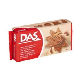 Das Pasta para Modelar - 500gr - Facil de Trabajar - Seca al Aire - Color Terracota