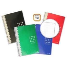 Golden Cuaderno Espiral Folio 80 Hojas 60grs 1 Raya - Margen Remarcado - Tapa Extradura - Colores Surtidos