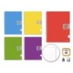 Golden Cuaderno Espiral A4 160 Hojas 60grs 1 Raya - Hojas Microperforadas con 4 Taladros y 4 Bandas de Color - Tapa Resistente Forrada - Colores Surtidos