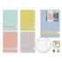 Golden Morandi Pack de 5 Cuadernos Espiral Folio 80 Hojas 90grs Cuadricula 4x4 - Tapa Blanda con Cantos Redondeados - Colores Morandi Surtidos