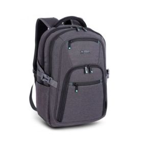 Urban Factory Heavee Green Mochila de Viaje para Portatil hasta 14" - Ecologica - Color Gris
