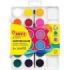 Jovi Pack de 18 Acuarelas en Pastilla 22mm + Pincel - Brillantes - Facilmente Mezclables - Colores Surtidos