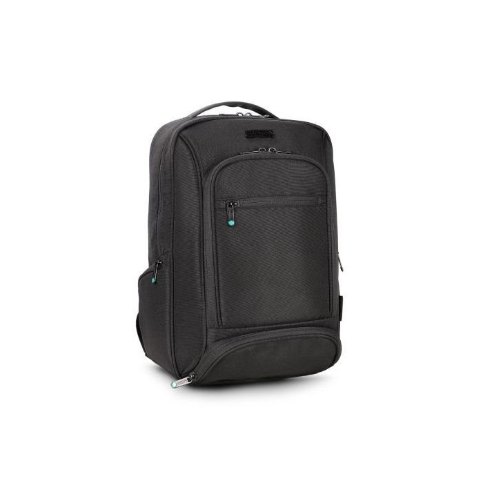 Urban Factory Mixee Mochila Compacta para Portatil hasta 14" - Ecologica - Color Negro