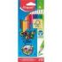 Maped Color´Peps Star Pack de 12 Lapices de Colores Triangulares - Mina Suave - Madera Certificada FSC - Colores Surtidos