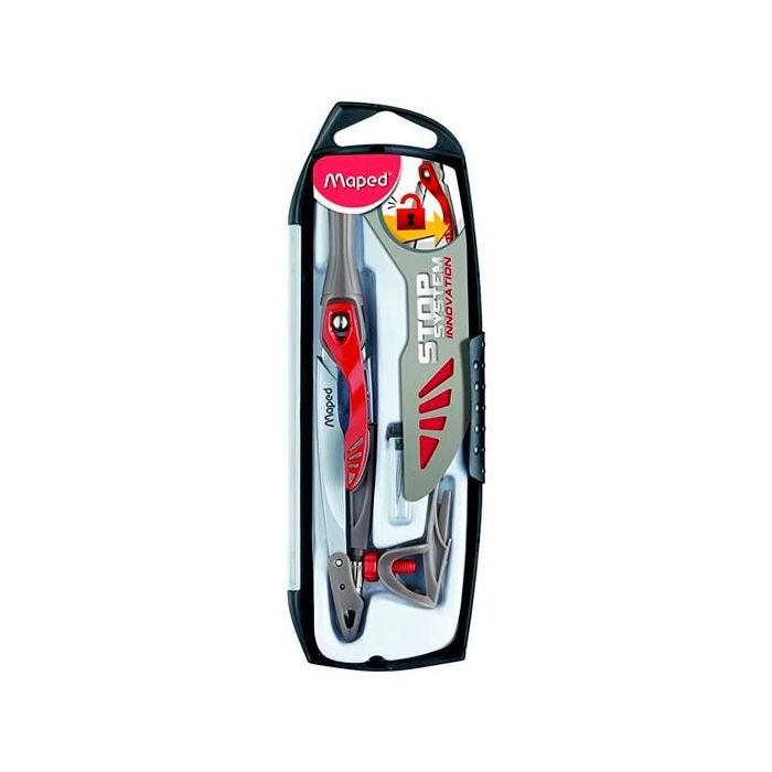 Maped Stop System Innovation Compas con Mina + Pack de Minas + Adaptador